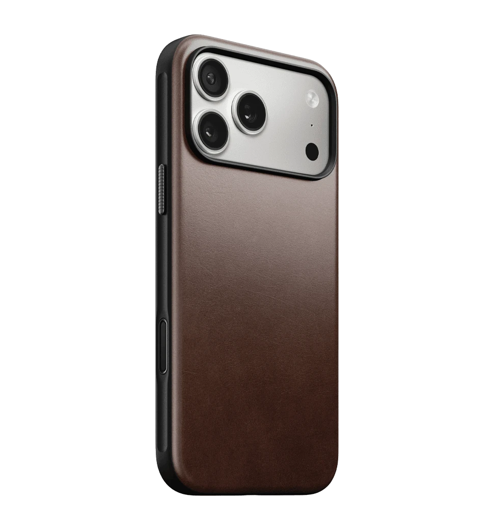 Чехол Nomad Modern Leather Horween Rustic Brown for iPhone 17 Pro Max (NM014247858)