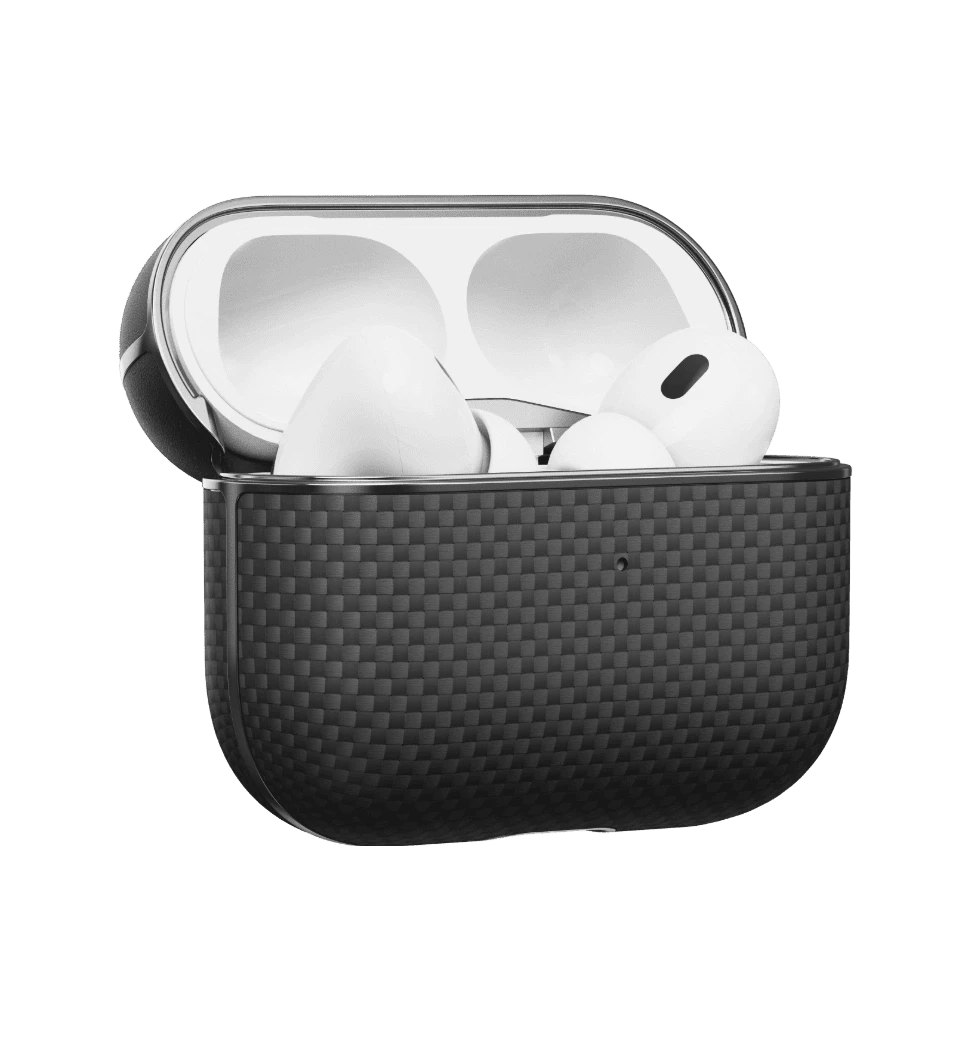 Чохол Pitaka Aramid Fiber Magnetic Plain Black/Grey for Airpods Pro 2nd Gen (APM2401)