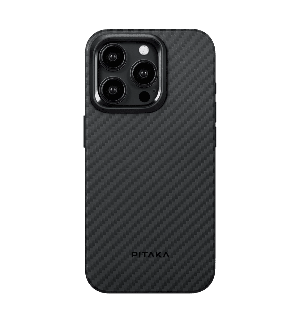 Чохол Pitaka MagEZ Case 4 Twill 1500D Black/Grey for iPhone 15 Pro Max (KI1501PM)