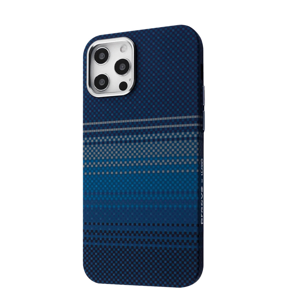 Чохол Proove Gleam Case with Magnetic Ring iPhone 12/12 Pro (blue stripes)