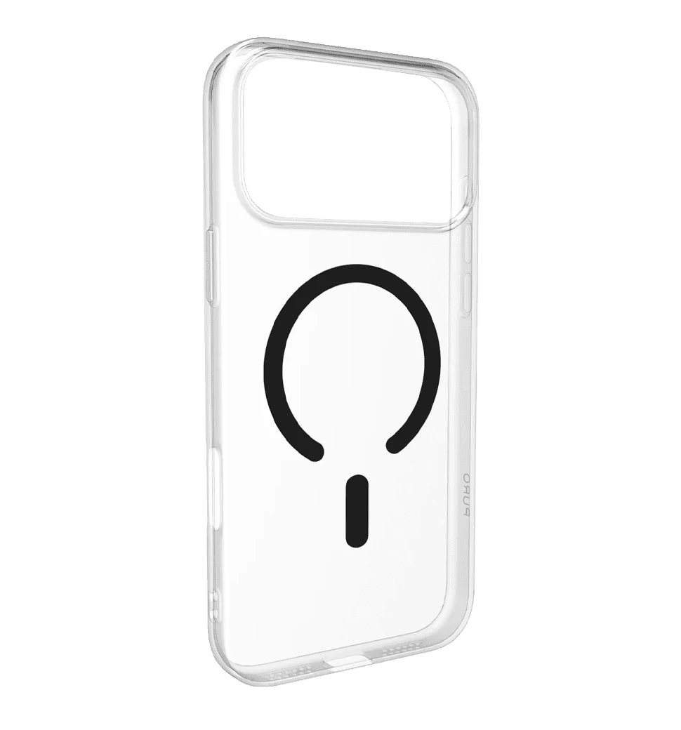 Чохол Puro Cover in TPU+PC "LITE MAG" with Magsafe for iPhone 17 Pro Max Transparent Black (PUIPC17P69LITEMBLK) 