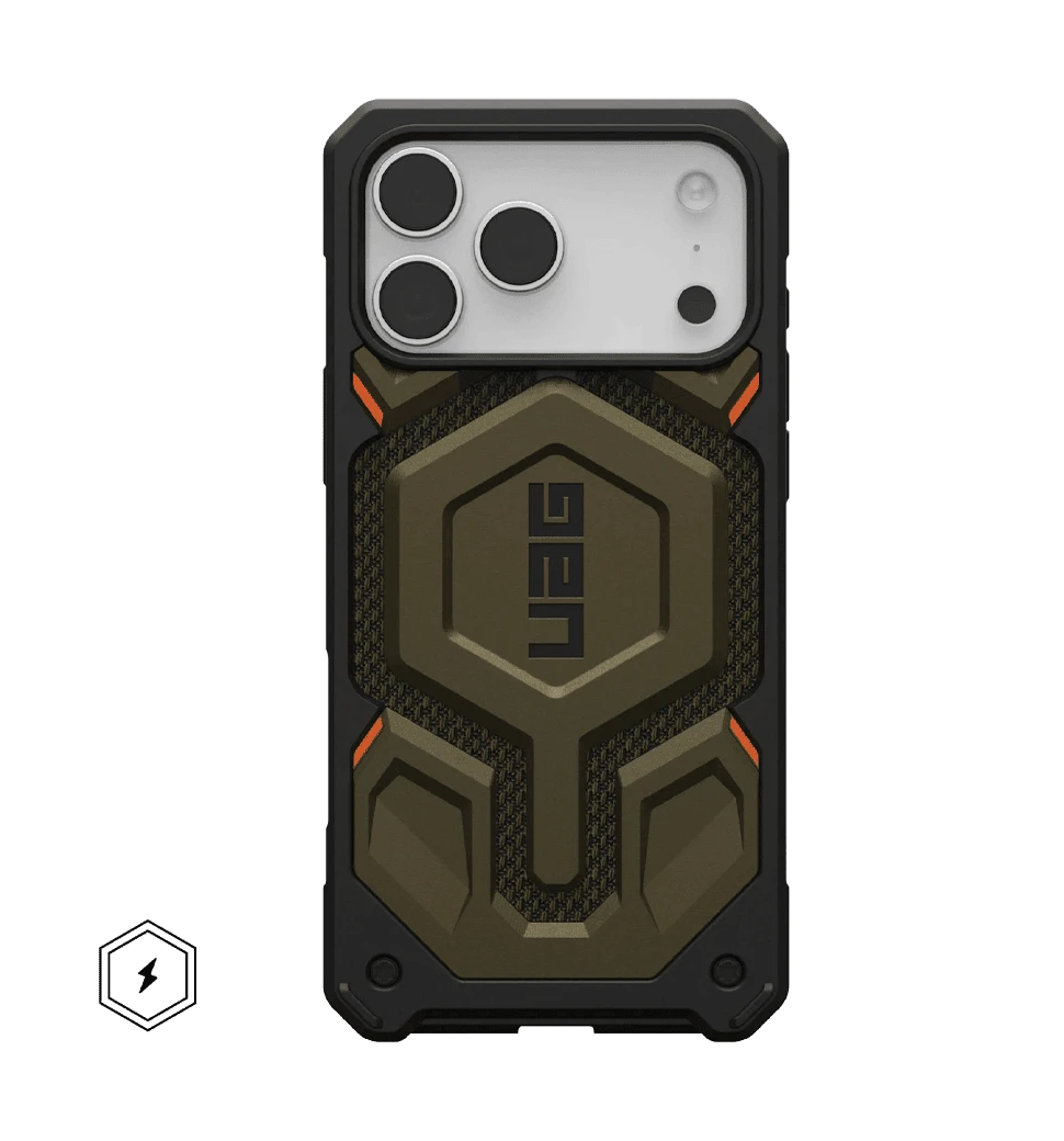 Чохол UAG для iPhone 17 Pro Max, Monarch Pro MagSafe, Kevlar Element Green