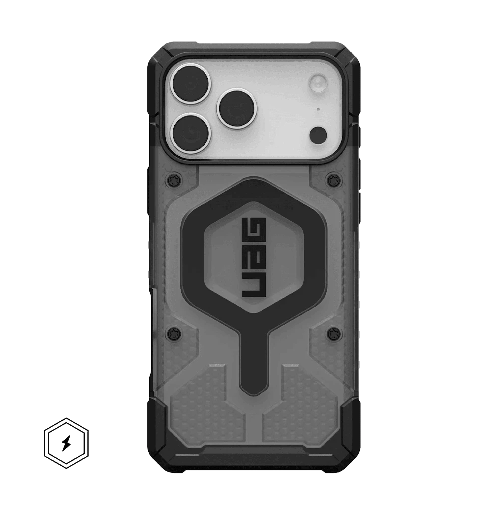Чохол UAG для iPhone 17 Pro Max, Pathfinder Clear MagSafe, Ash/Black