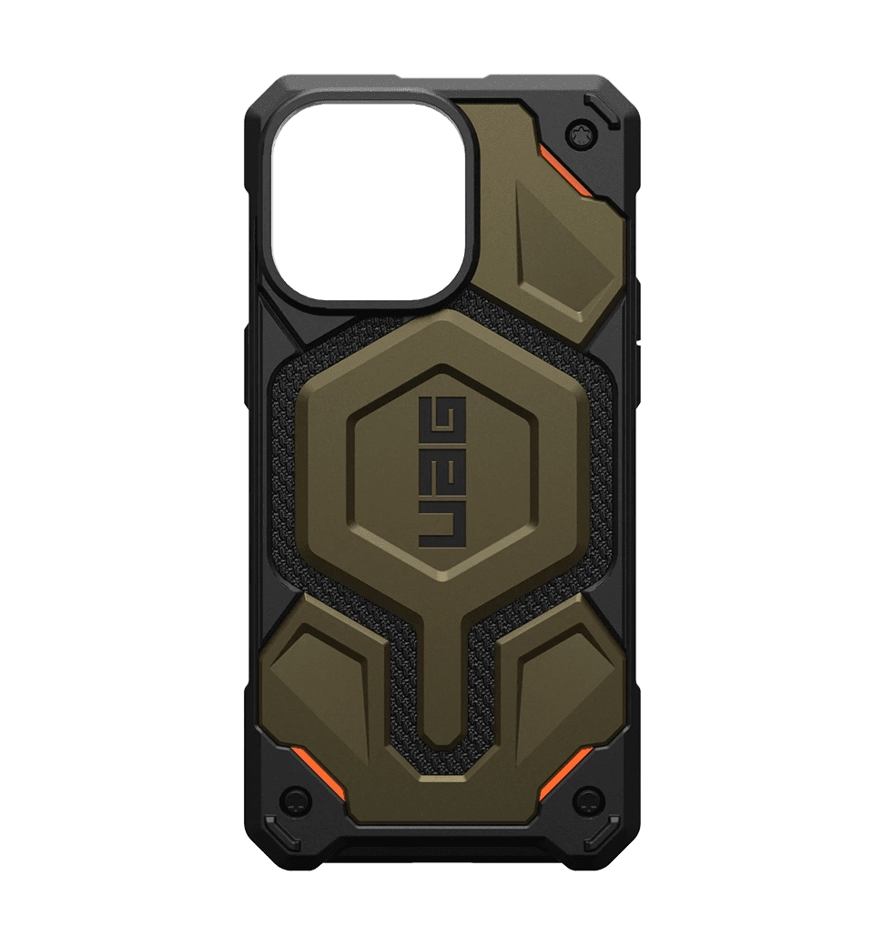 Чохол UAG  iPhone 15 Pro Max Monarch Pro Magsafe, Kevlar Elemental Green (11422211397B)