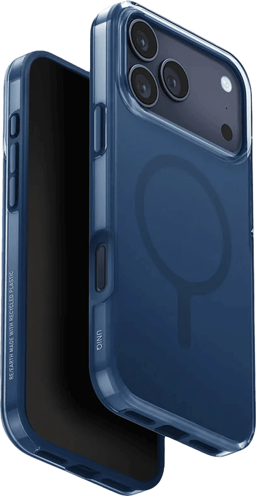 Чохол UNIQ Clario для iPhone 17 Pro Max Magclick Charging Blue (UNIQ-IP6.9P(2025)- CLARMRBLU)