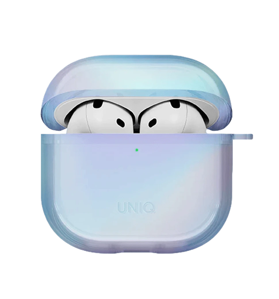 Чехол UNIQ Iridescia для AirPods 4 Eclipse Blue (UNIQ-AIRPODS(2024)-IRDEBLU)