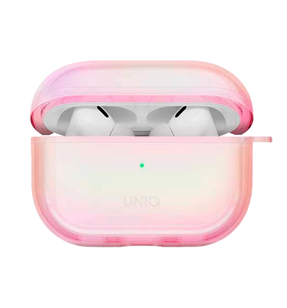 Чехол UNIQ Iridescia для AirPods Pro 2 Pink Prism (UNIQ-AIRPODSPRO2-IRDPPRS)