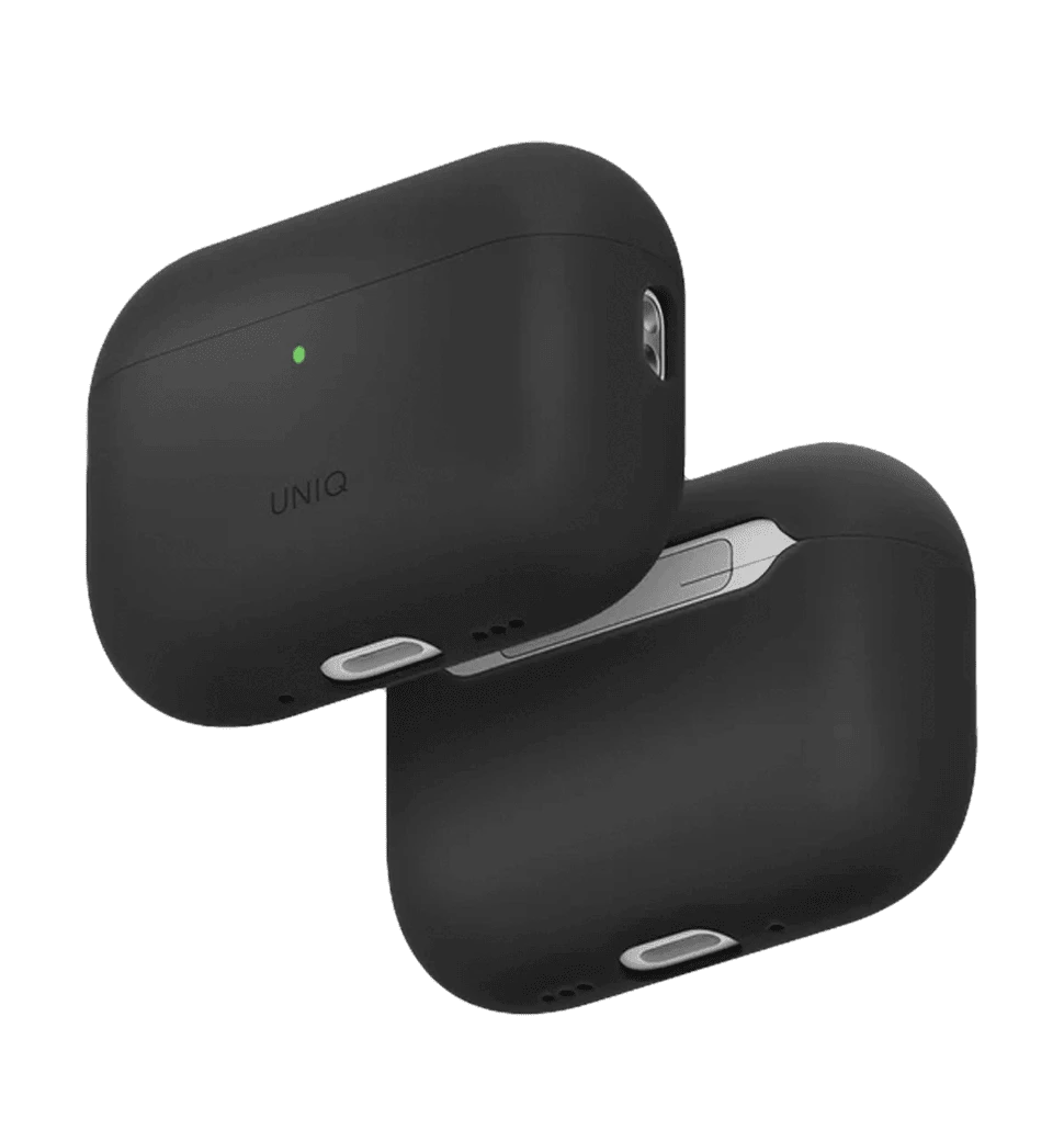 Чехол UNIQ Lino do AirPods Pro 3 gen Silicone Gray (UNIQ-AIRPODSPRO3-LINOCHRGRY)