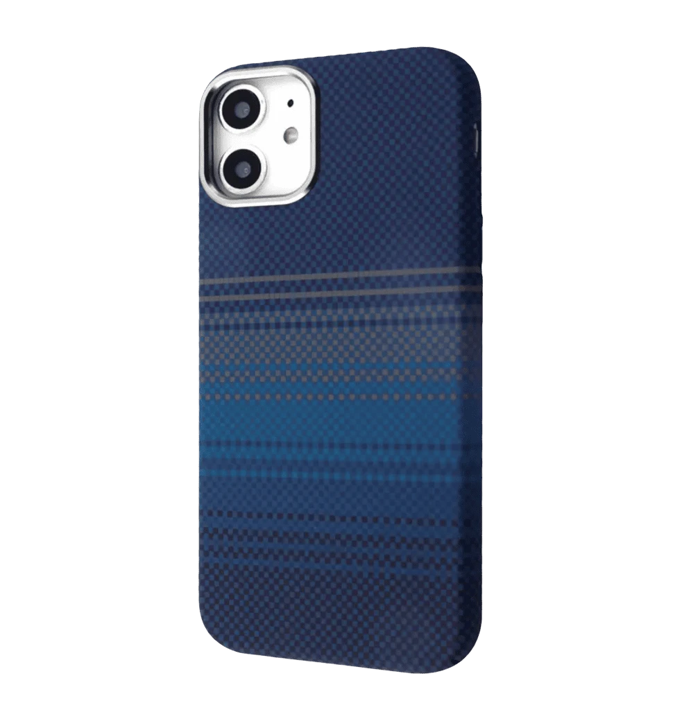 Чехол WAVE Gleam Case with Magnetic Ring iPhone 11 (blue stripes)