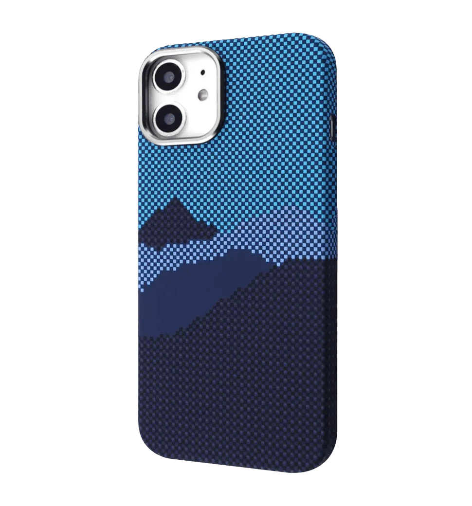 Чохол WAVE Gleam Case with Magnetic Ring iPhone 13 (blue stripes)