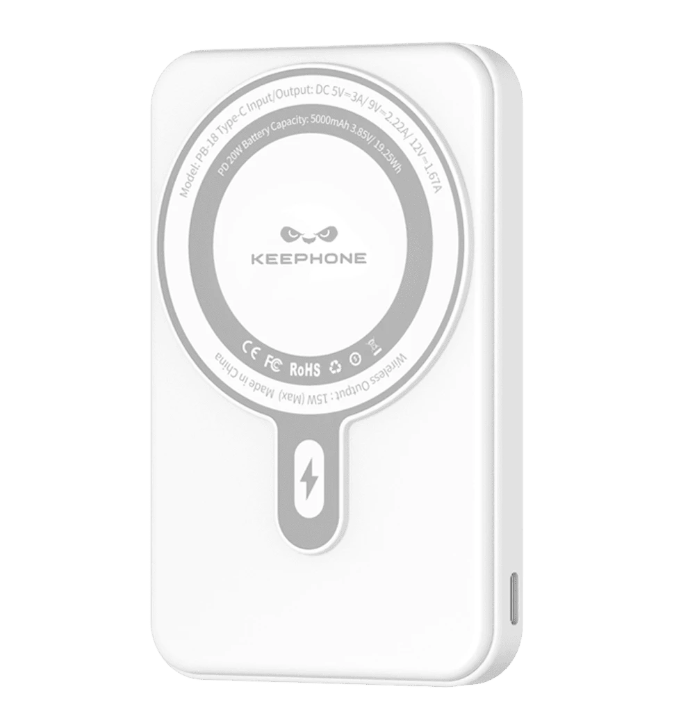 Додаткова батарея Keephone Snap Stand, 5000mAh white (KPSNPOPB-18WH)