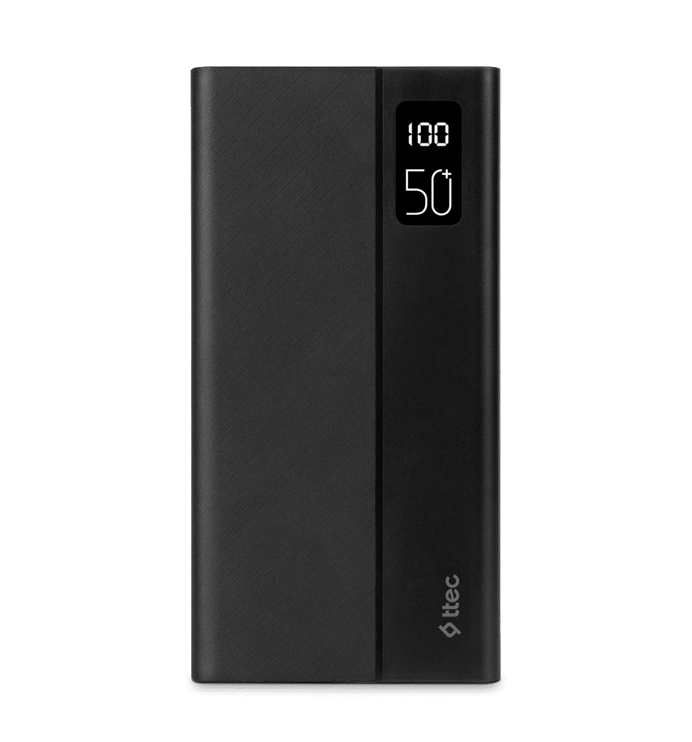 Доп батарея Ttec ReCharger Mega LCD 50000mAh 20W Black (2BB197S)