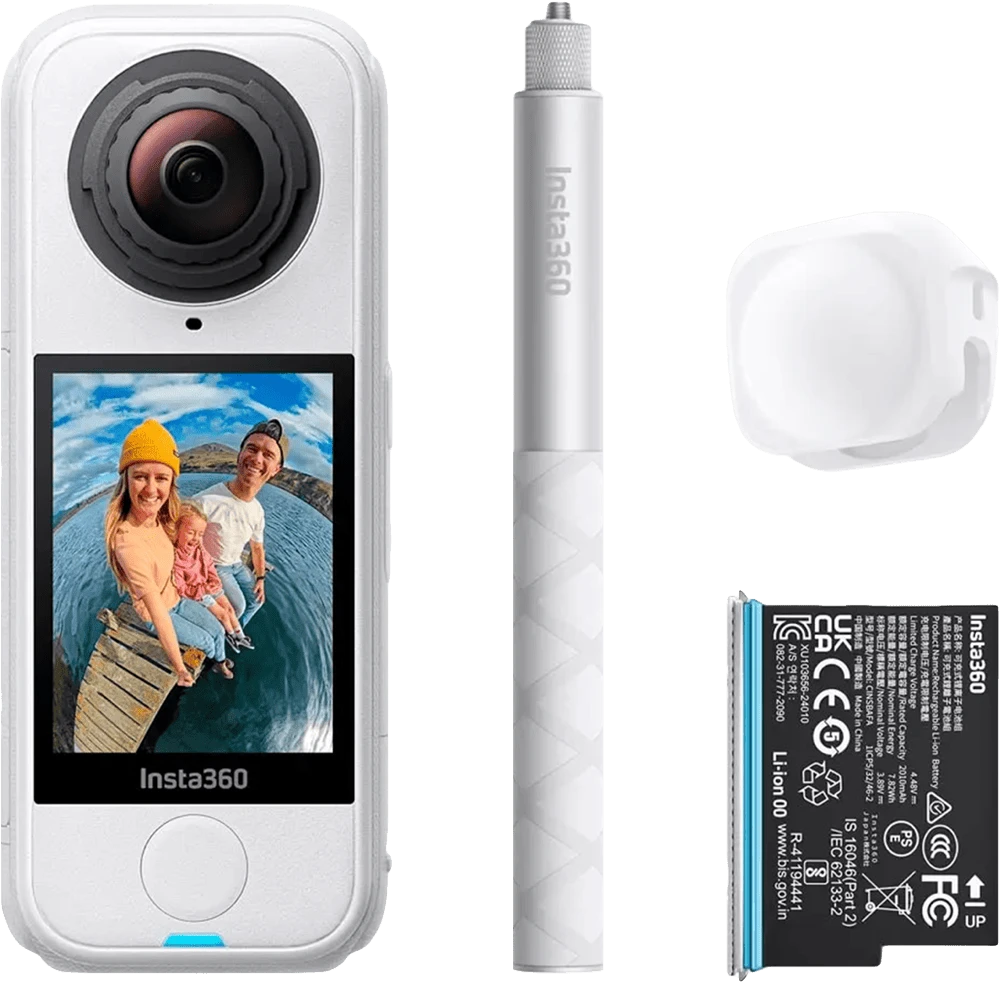 Экшн-камера Insta360 X4 Air Starter Bundle (Arctic White) (CINSAAFA/SE17)