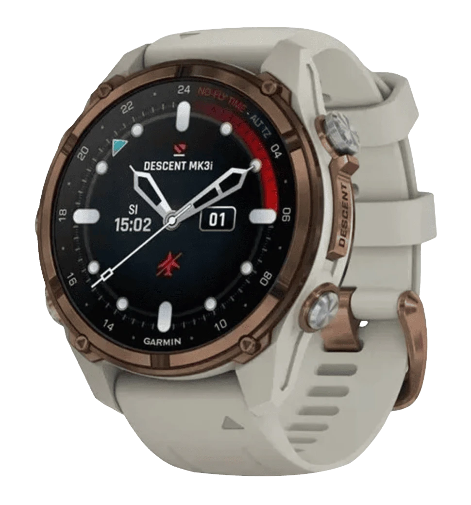Garmin Descent Mk3i 43 mm Bronze PVD Titanium with French Gray Silicone Band (010-02753-13/14)