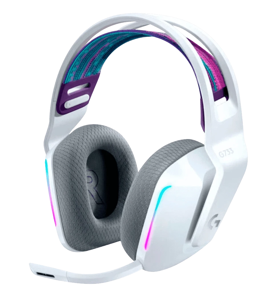 Гарнитура LOGITECH G733 LIGHTSPEED Wireless RGB Gaming Headset White (981-000883)