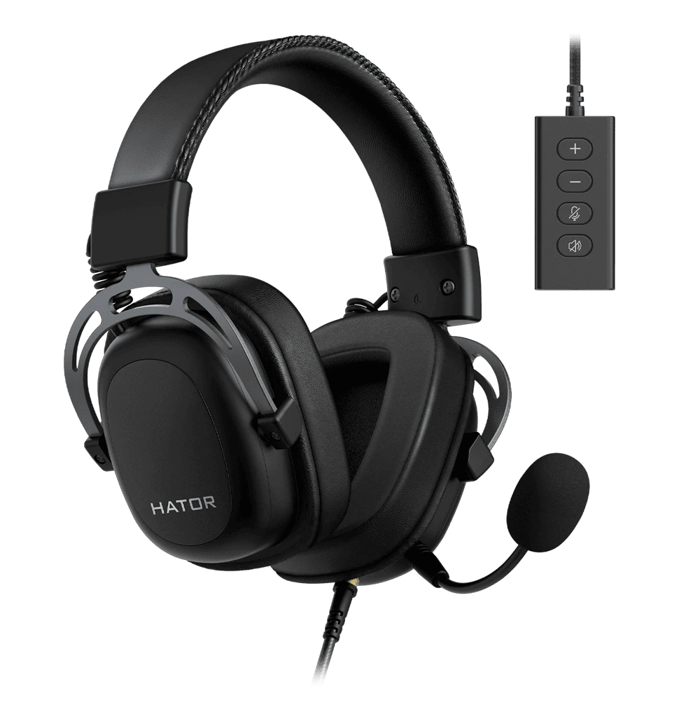 Ігрова гарнітура HATOR Hypergang 2 USB 7.1 (HTA-945) Titanium Edition