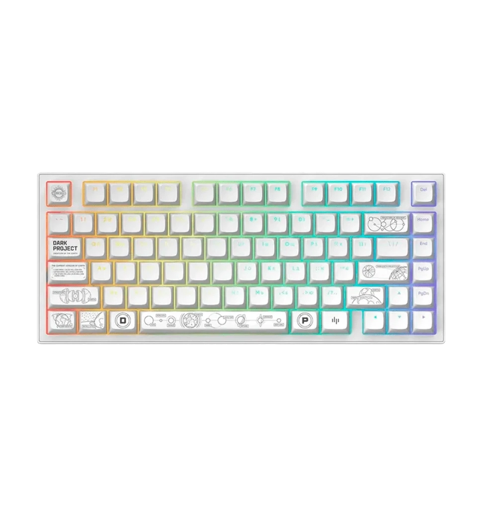 Ігрова клавіатура бездротова DARK PROJECT ALU81 Terra Nova ENG/UA (DPKB_NOVA_81_ANSI_WHITE_UA)