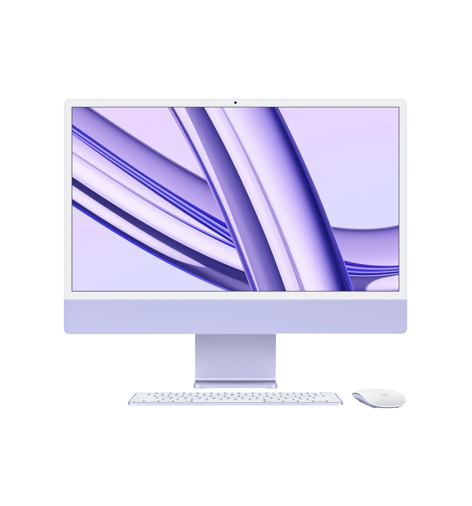 iMac 24" Retina 4,5K/M3/8GB/8CPU/10GPU/256GB SSD/Purple 2023 (Z19P00015)