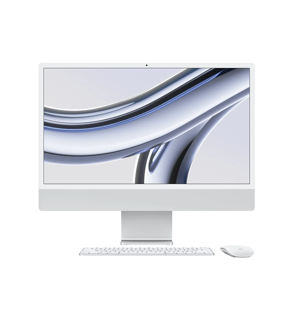 iMac 24" Retina 4,5K/M3/8GB/8CPU/10GPU/256GB SSD/Silver 2023 (MQRJ3)