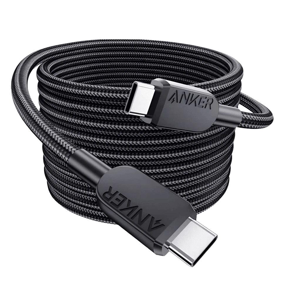 Кабель ANKER 310 USB-C to USB-C - 1.8m 240W Nylon (Чорний)