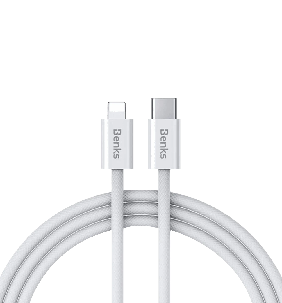 Кабель Benks D46 Type-C to Lighting White 2m (27W) (C.D.SJ.FC.WE.LA32)