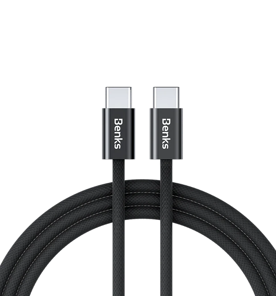 Кабель Benks D46 Type-C/Type-C Black 1m (60W) (C.D.SJ.FC.BK.0032)