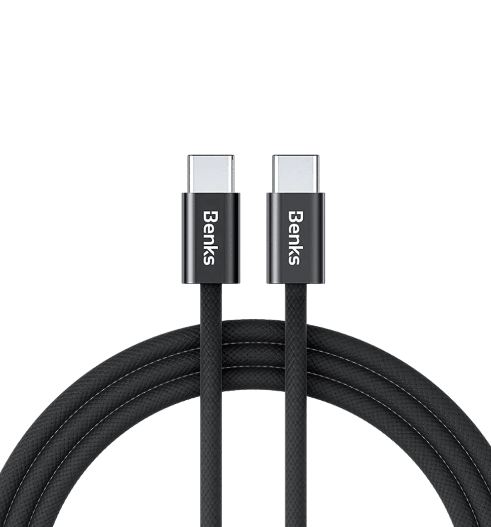 Кабель Benks D46 Type-C/Type-C Black 2m (60W) (C.D.SJ.FC.BK.C032)