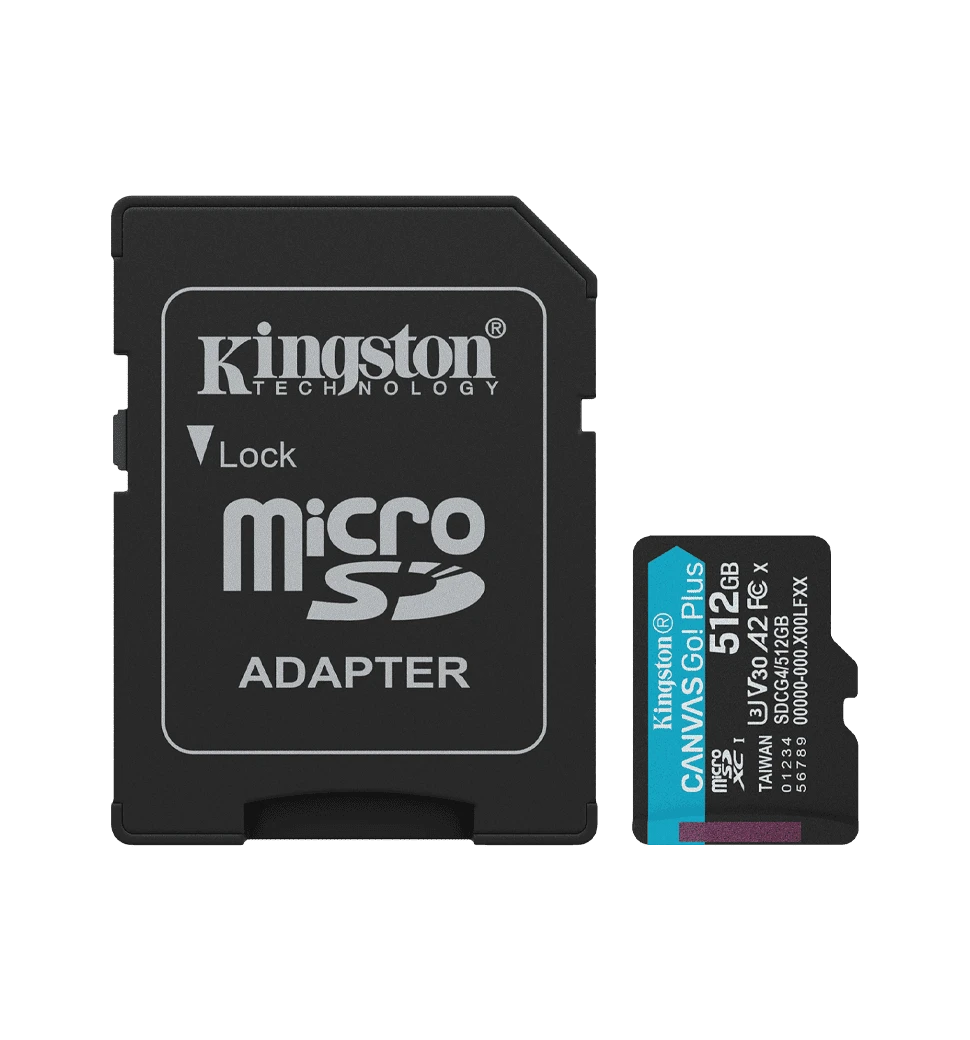 Карта пам'яті 512GB microSDXC Canvas Go Plus Gen4  200MB/s A2 U3 V30 Card + w/o ADP SDCG4/512GBSP