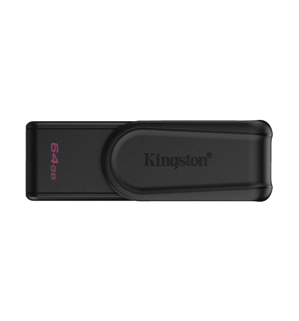Kingston  64GB Portable USB 3.2 Gen 1 DataTraveler Exodia S (Black/Black)