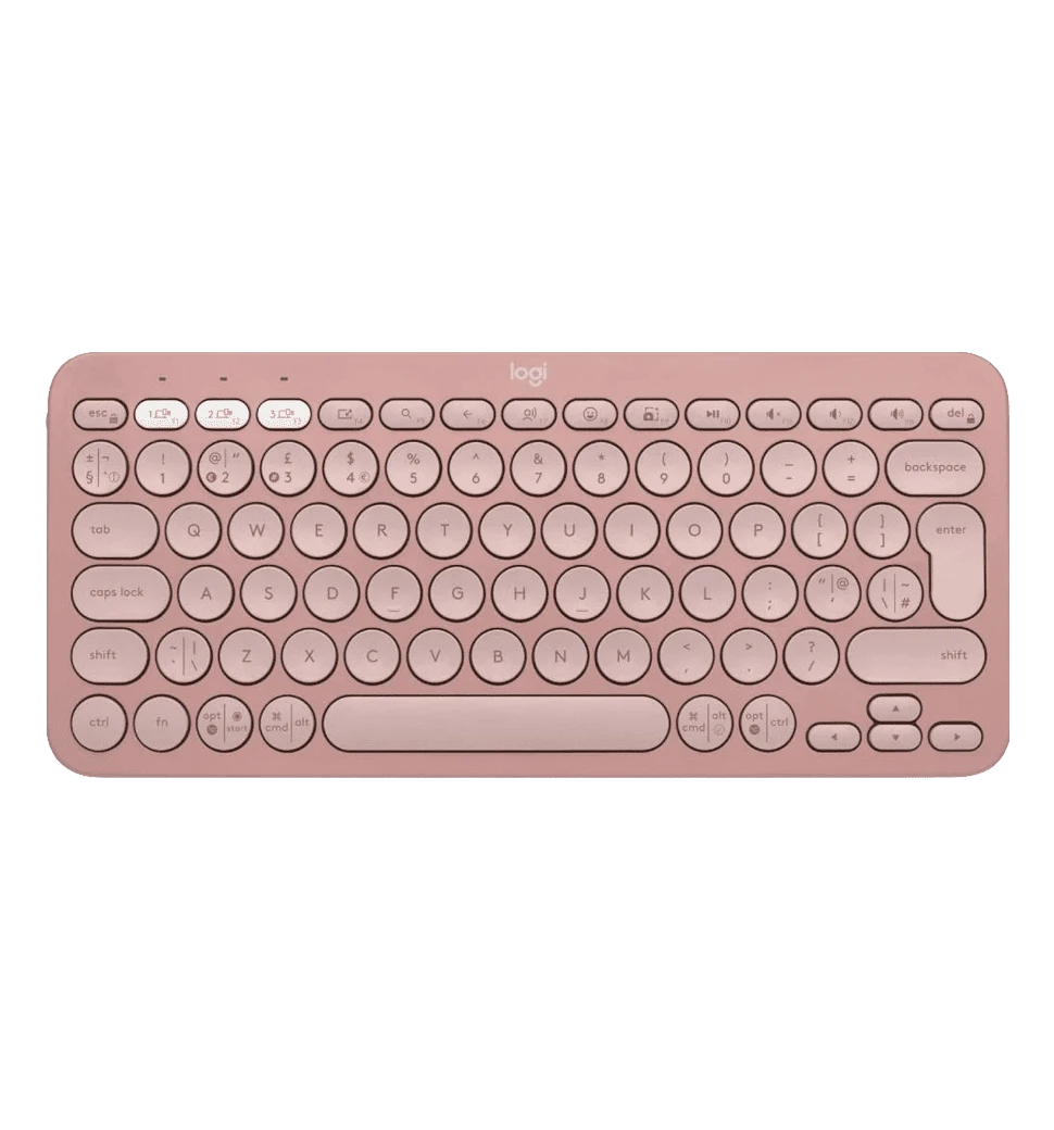 Клавіатура LOGITECH Pebble Keys 2 (K380s) UA бездротова рожева (920-011853)