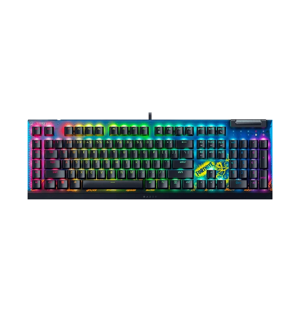 Клавіатура механічна RAZER BlackWidow V4 X, Yellow Switch, FORTNITE (RZ03-04703600-R3M1)