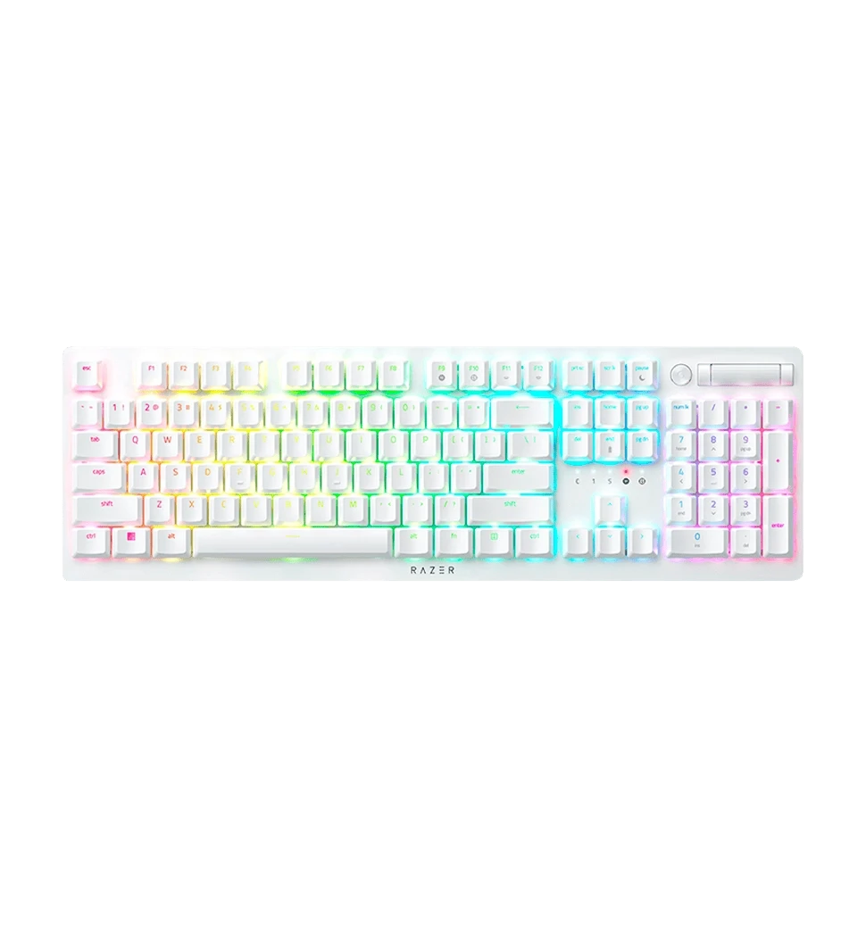 Клавіатура механічна RAZER DeathStalker V2 Pro, Purple Switch, White (RZ03-04363500-R3M1)