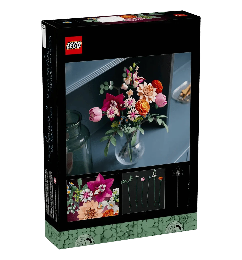 Конструктор LEGO Botanicals Милий рожевий букет квітів