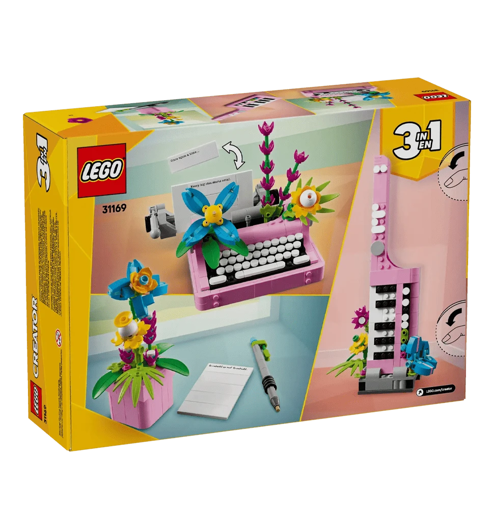 Конструктор LEGO Creator Друкарська машинка з квітами