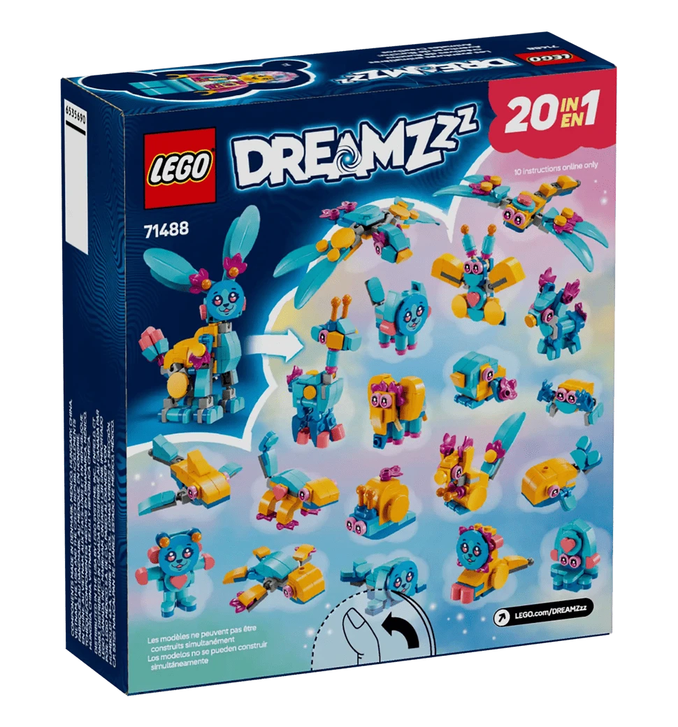 Конструктор LEGO DREAMZzz Творческие животные приключения Бунчу