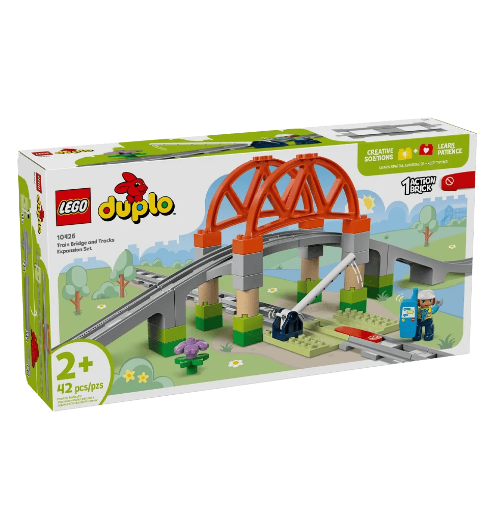 Конструктор LEGO DUPLO Town  Дополнительный набор. Железнодорожный мост и пути 