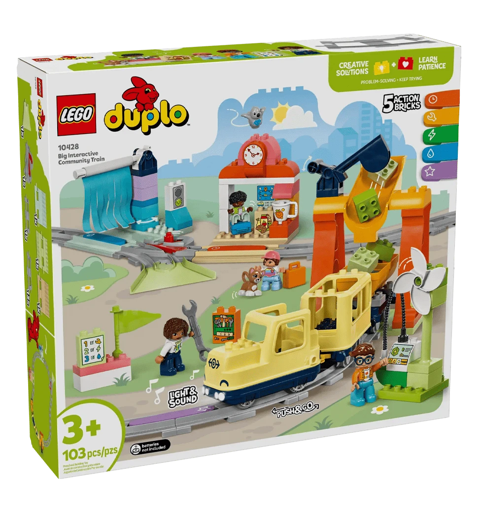 Конструктор LEGO DUPLO Town Большой интерактивный общественный поезд