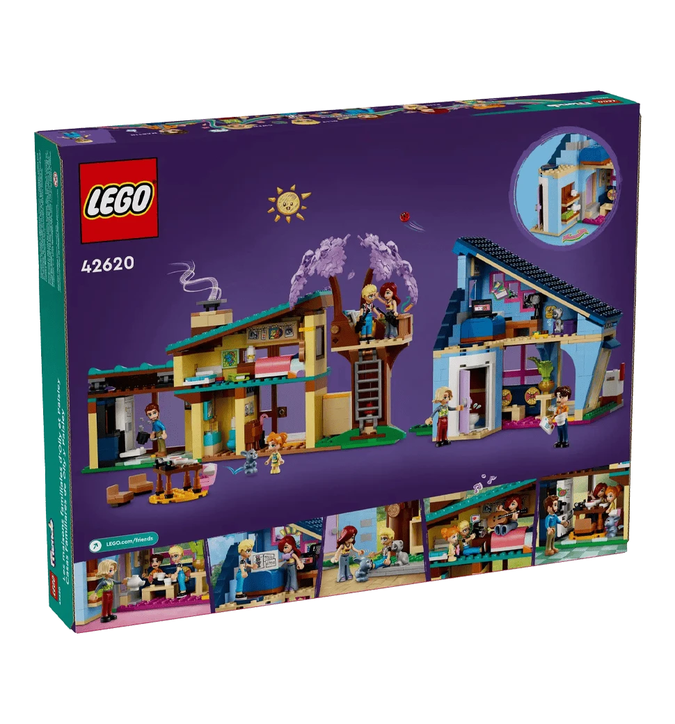 Конструктор LEGO Friends Родинні будинки Оллі й Пейслі