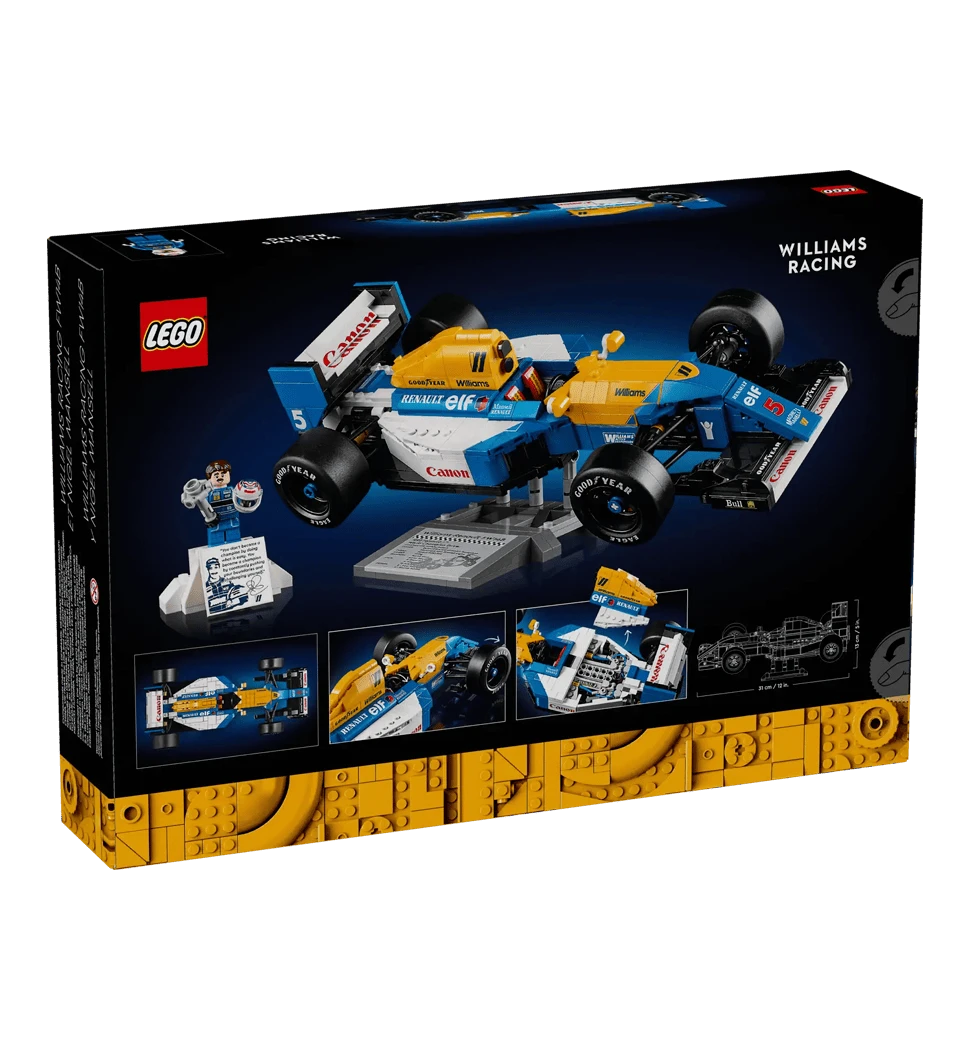 Конструктор LEGO Icons Williams Racing FW14B і Найджел Менселл