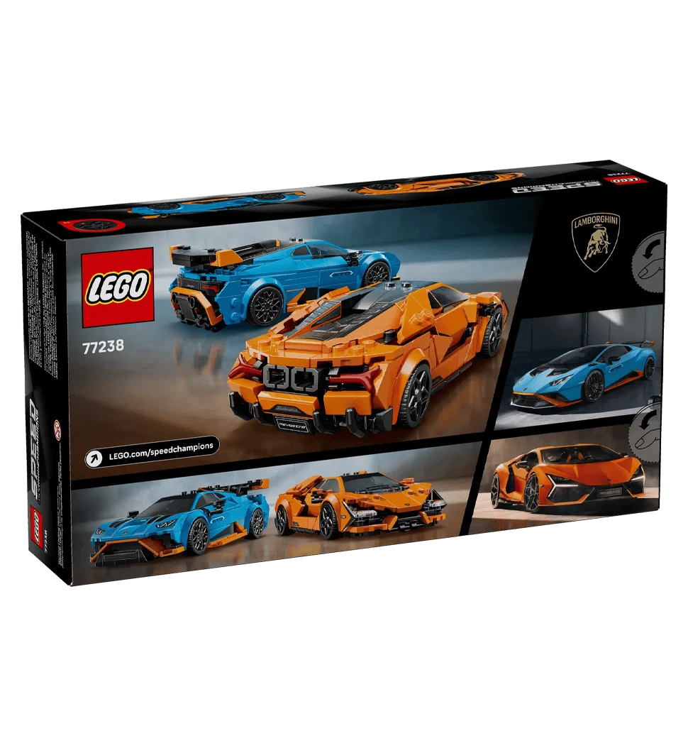 Конструктор LEGO Speed Champions Lamborghini Revuelto та Huracan STO