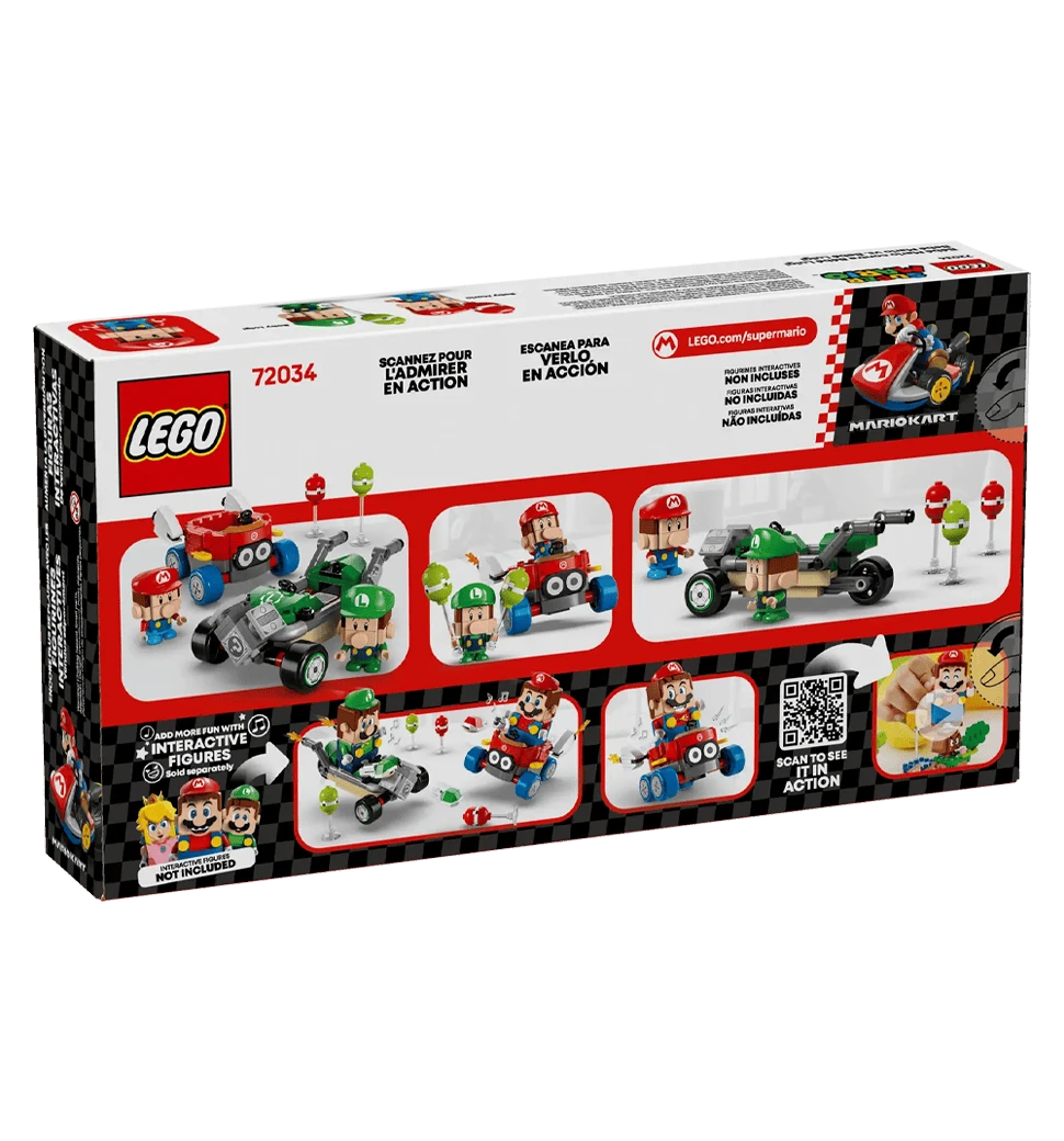 Конструктор LEGO Super Mario Mario Kart – Baby Mario vs. Baby Luigi