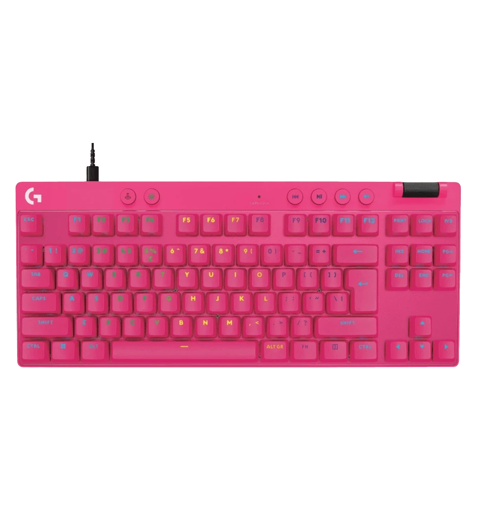Клавіатура LOGITECH G PRO X TKL RAPID Wired Gaming Keyboard - MAGENTA (920-013253 )