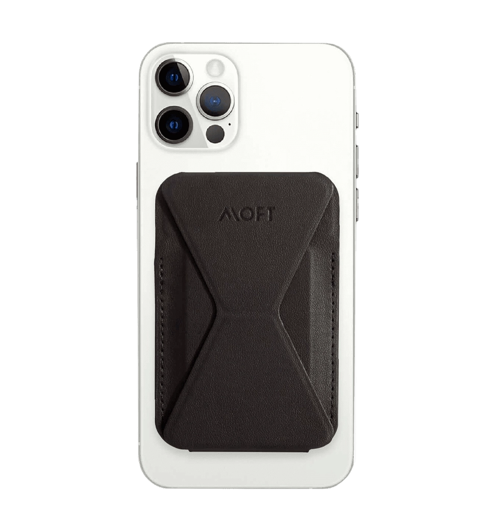 Магнітний гаманець-підставка Moft Snap-on with magsafe Black (MS007M-1-BK)