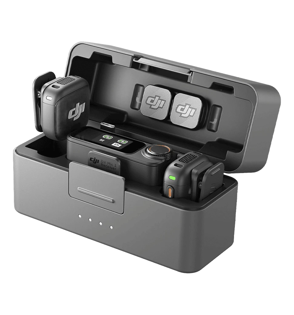 Мікрофонна радіосистема DJI Mic 3 (2 TX + 1 RX + Charging Case) (CP.RN.00000480.01)