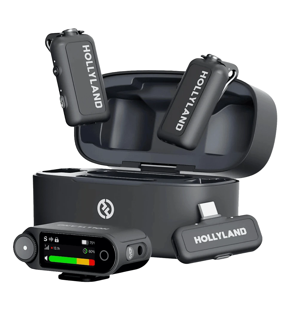 Мікрофонна радіосистема Hollyland LARK MAX2 Combo (2TX+1RX) Black