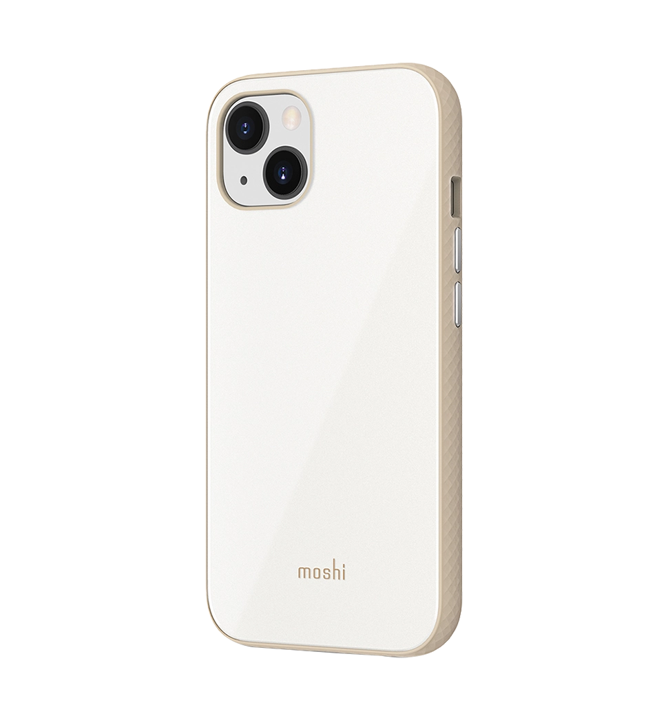 Moshi iGlaze Slim Hardshell Case Pearl White for iPhone 13 (99MO132102)