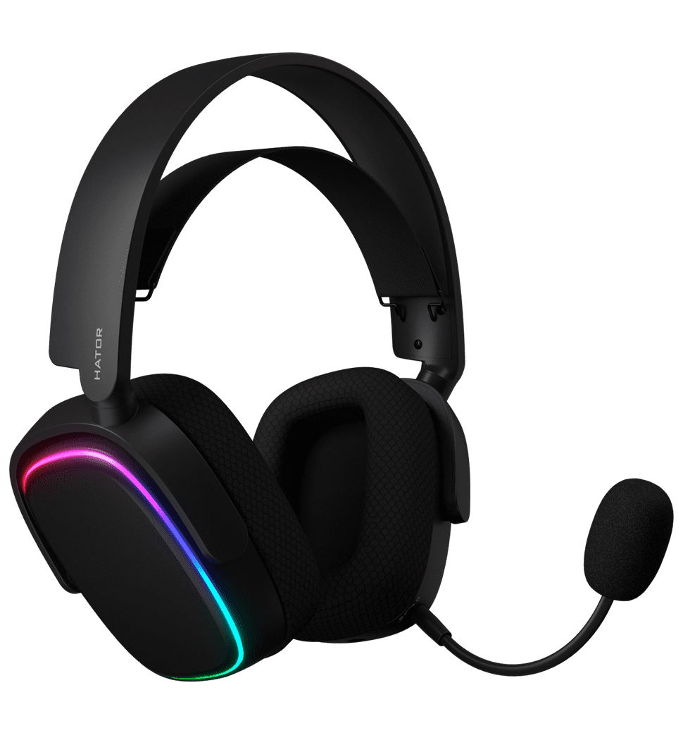 Навушники HATOR Phoenix Wireless RGB Tri-mode (HTA-870) Black