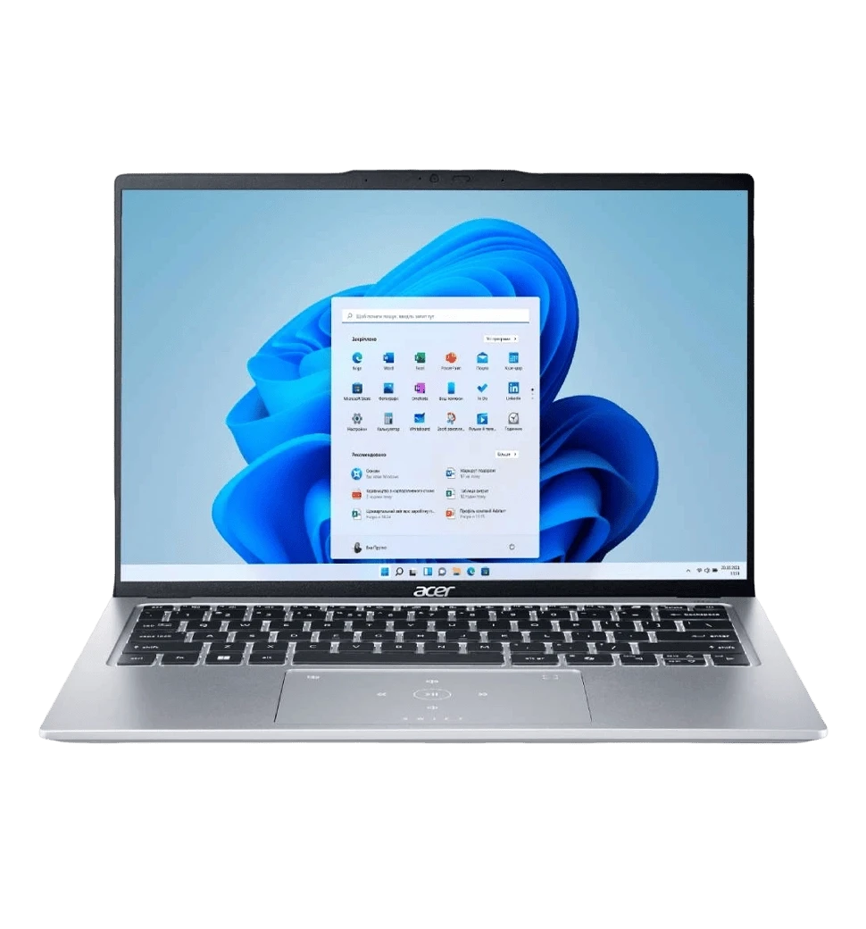 Ноутбук 14" Acer Swift Go 14 SFG14-73 (NX.KSGEU.005) OLED/Intel U7-155H/32GB/F1TB/UMA/Win11/Silver