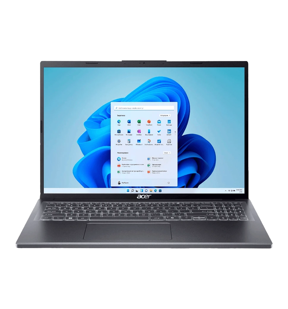 Ноутбук Acer Aspire 16 A16-71GM 16" WUXGA IPS, Intel U5-125H, 16GB, F512GB, NVD3050-6, Win11, сірий