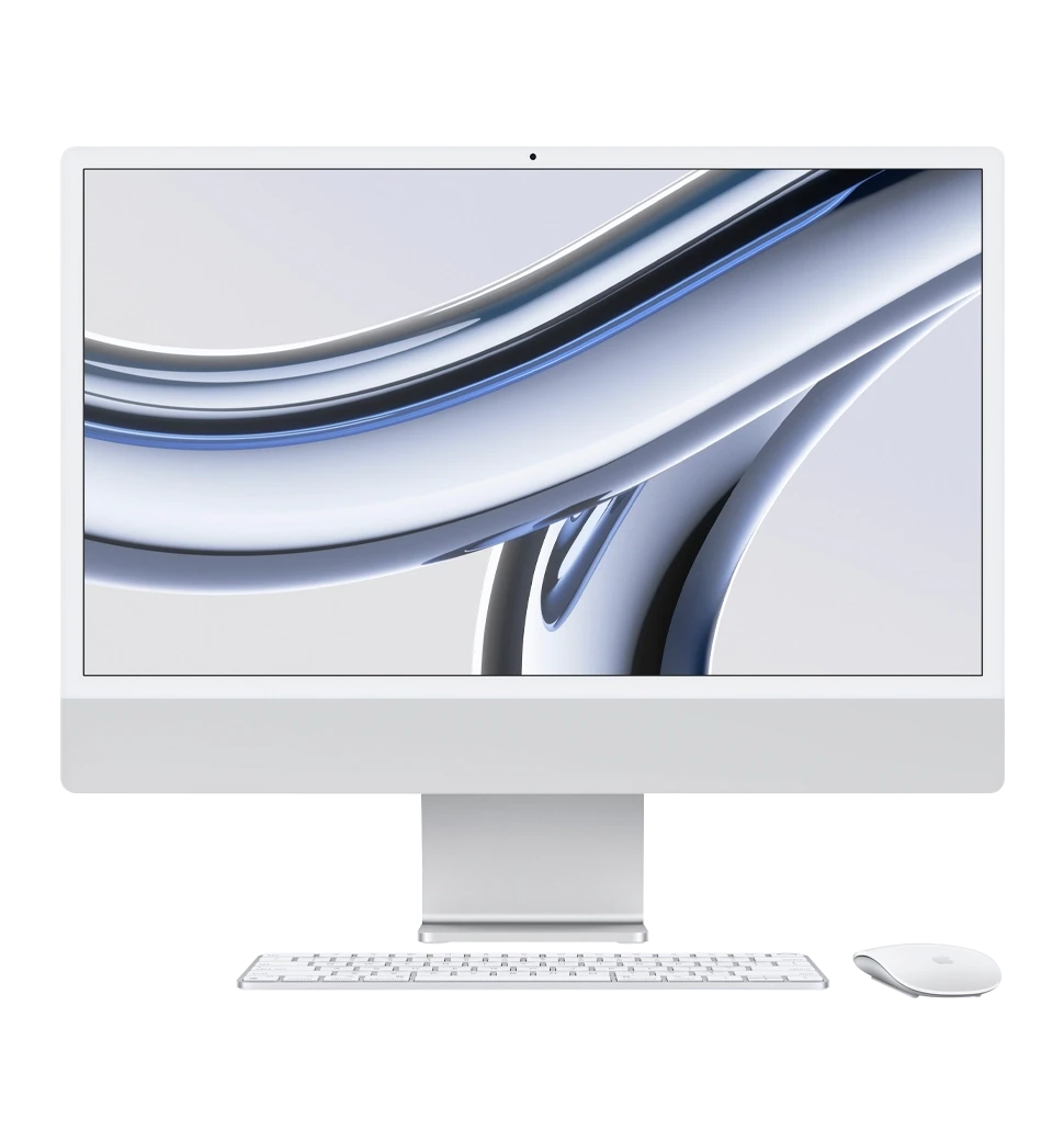 ПК iMac 24" Retina 4.5K/Apple M3/16GB/512GB/10GPU/Silver 2023 (Z19D0001T)